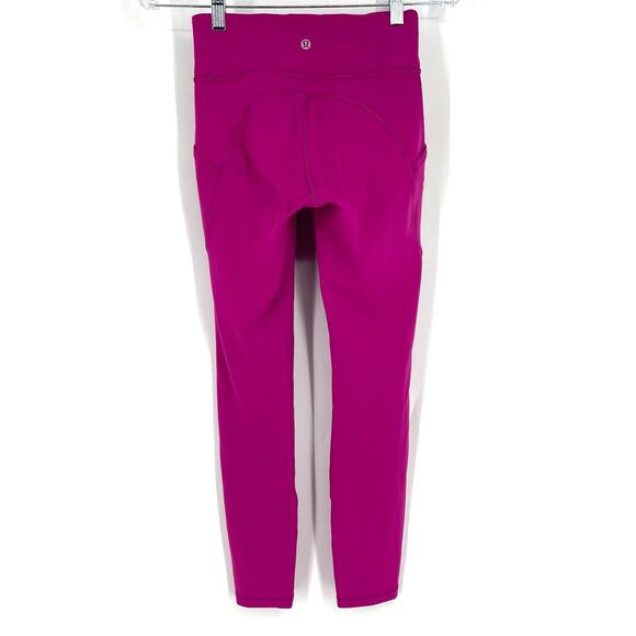 Lululemon Invigorate High Rise Tight 25" Ripened Raspberry Size 4 Everlux - Picture 8 of 8